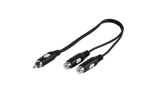 Y adapter RCA / 2 x RCA, 0,2m , Vivanco 46027