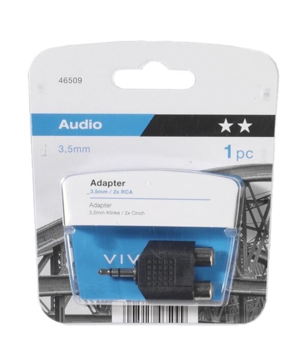 Adapter 3.5 mm / 2 x RCA, Vivanco 46509