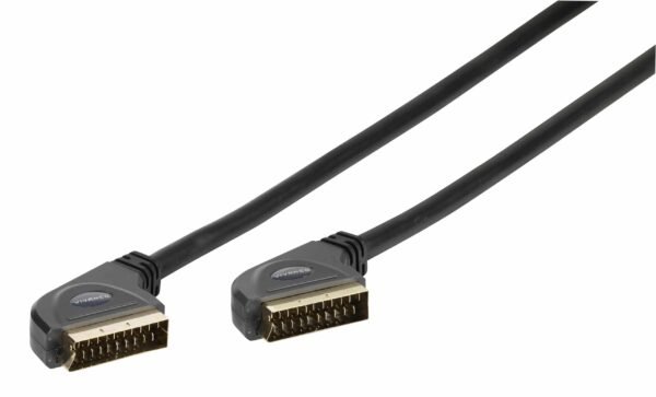 Scart connection, 21 pin, single shielding, 2.5m , Vivanco 47006