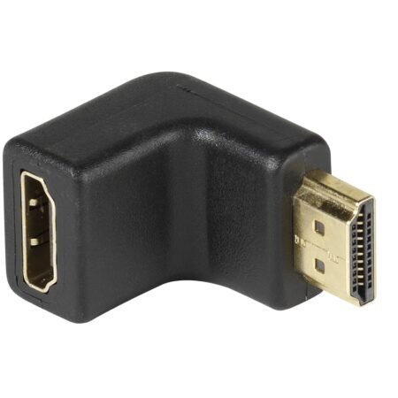 HDMI 90° angled adapter - HDMI socket HDMI plugHDMI 90° angled adapter - HDMI socket HDMI plug