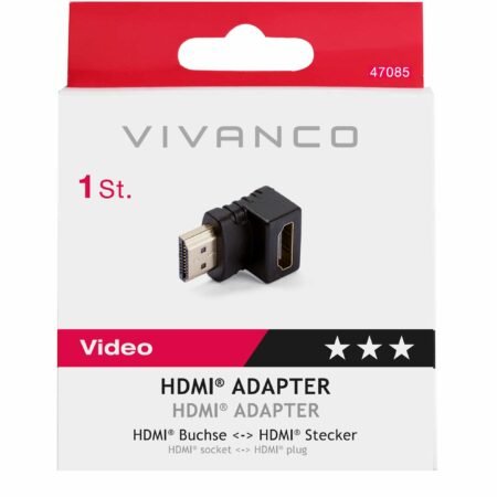 HDMI 90° angled adapter , Vivanco 47085